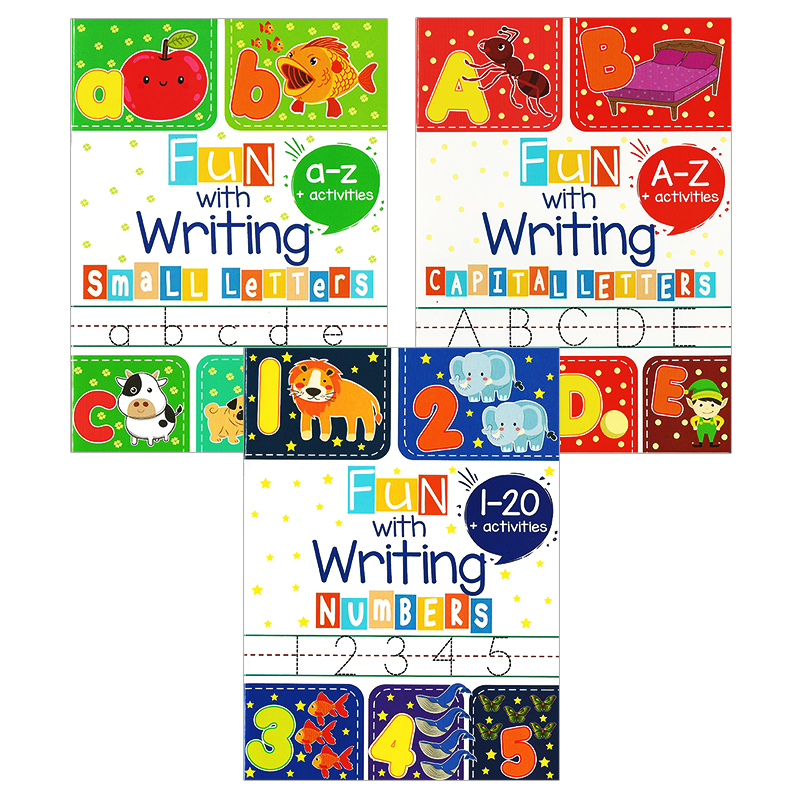 Learning is Fun. FUN WITH WRITING SERIES SET OF 3 (CAPITAL LETTERS ...