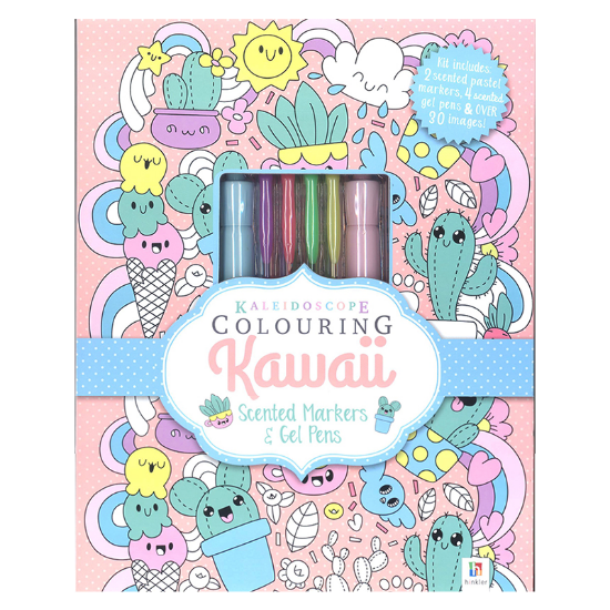 Learning is Fun. KALEIDOSCOPE COLORING KITKAWAII