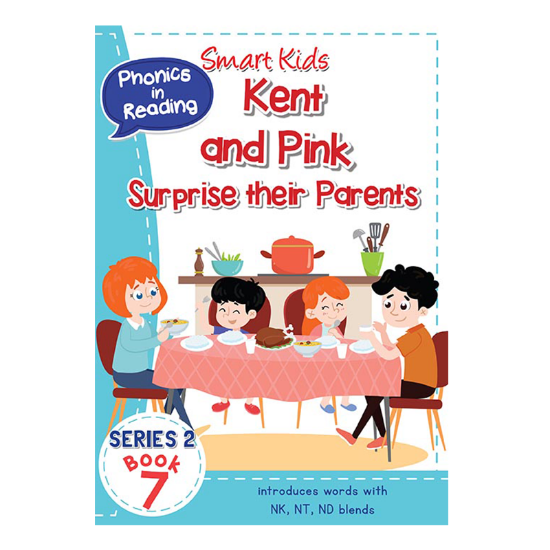 Picture of SMART KIDS PHONICS IN READING BOOK SERIES 2 BOOK 7-KENT AND PINK SURPRISE THEIR PARENTS