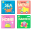 Picture of REG-LITTLE BEGINNERS MINI PADDED SET OF 4 (GARDEN, HOME, MOVE, & SEA)