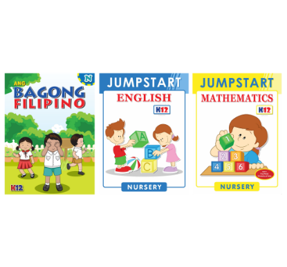 Picture of REG-ANG BAGONG FILIPINO, JUMPSTART ENGLISH & MATH-NURSERY SET OF 3 