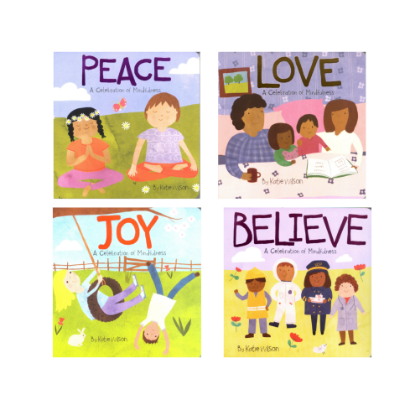 Picture of SET OF 4-A CELEBRATION OF MINDFULNESS-PEACE, LOVE, JOY, & BELIEVE